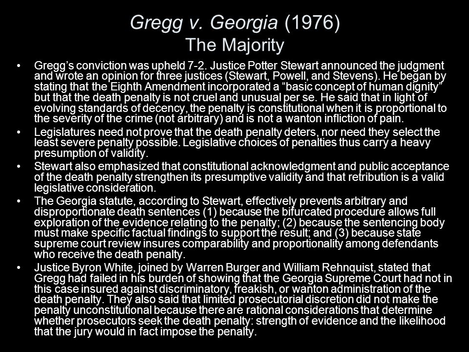 Gregg v top georgia case brief